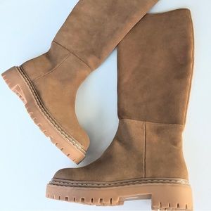 Splendid Suede Lugged boots  , new with  tag, women size 11.